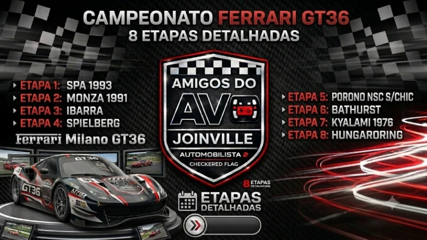 Ferrari Milano GT36 no Automobilista 2