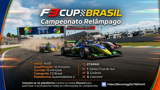 F3 CUP Brasil - Campeonato Relâmpago no AMS2